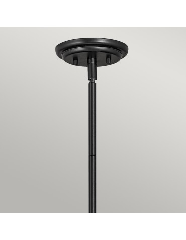 Quintiesse Średnia lampa wisząca Somerset - 1 źródło światła - Czarna Elstead Lighting QN-SOMERSET-P-O-BK - produkt 2