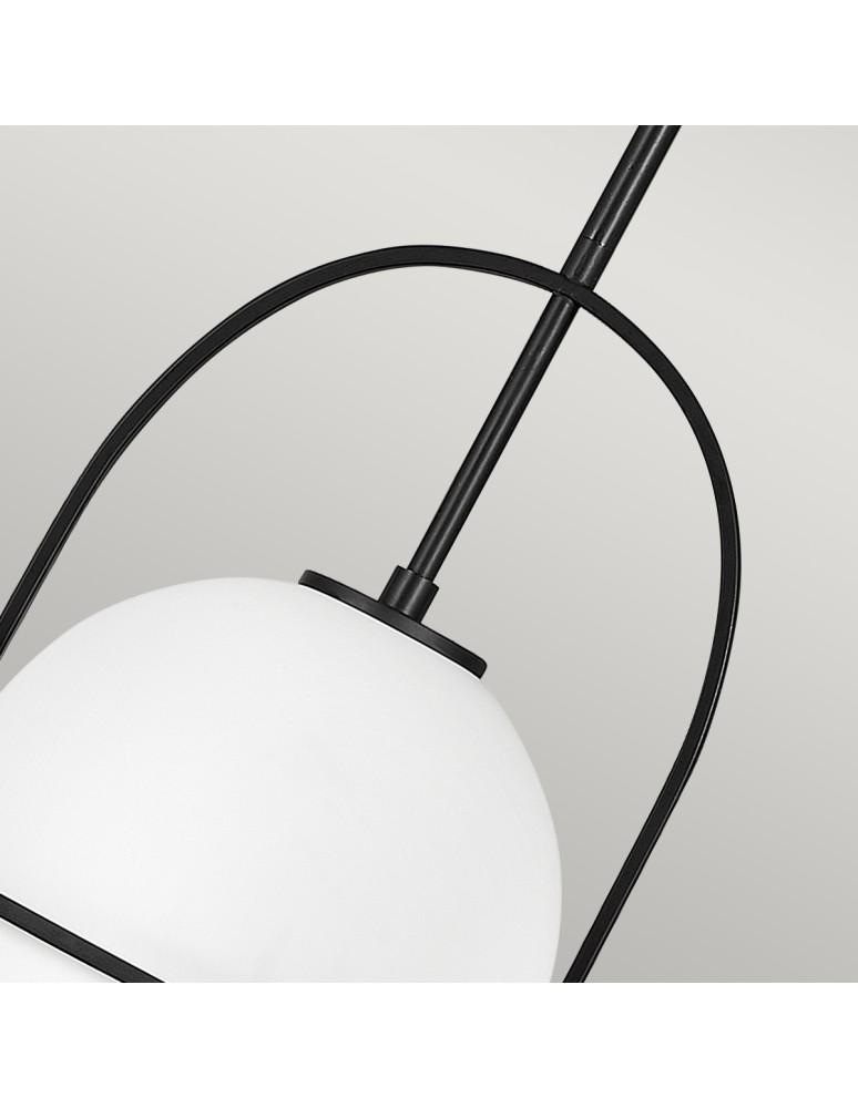 Quintiesse Średnia lampa wisząca Somerset - 1 źródło światła - Czarna Elstead Lighting QN-SOMERSET-P-O-BK