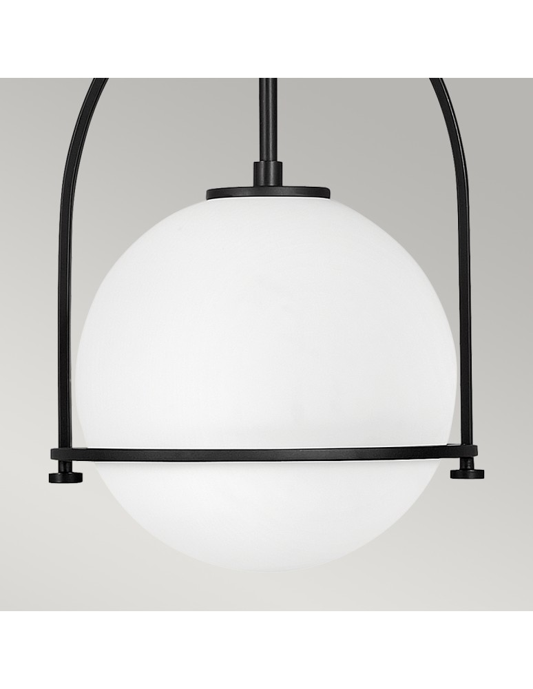 Quintiesse Średnia lampa wisząca Somerset - 1 źródło światła - Czarna Elstead Lighting QN-SOMERSET-P-O-BK