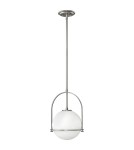 Pendant lamps - Quintiesse Somerset medium pendant lamp - 1 light source - Brushed nickel Elstead Lighting QN-SOMERSET-P-O-BN - product 1