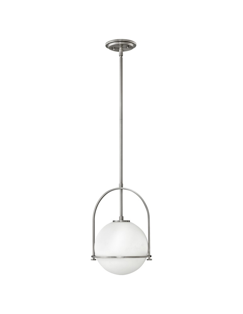 Pendant lamps - Quintiesse Somerset medium pendant lamp - 1 light source - Brushed nickel Elstead Lighting QN-SOMERSET-P-O-BN - product kolory-swiatla.pl 1