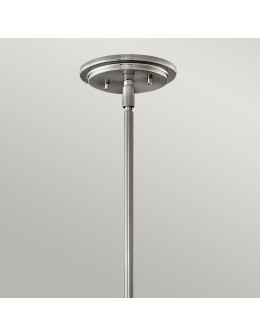 Quintiesse Somerset medium pendant lamp - 1 light source - Brushed nickel Elstead Lighting QN-SOMERSET-P-O-BN - product 2