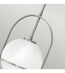 Quintiesse Średnia lampa wisząca Somerset - 1 źródło światła - Szczotkowany nikiel Elstead Lighting QN-SOMERSET-P-O-BN