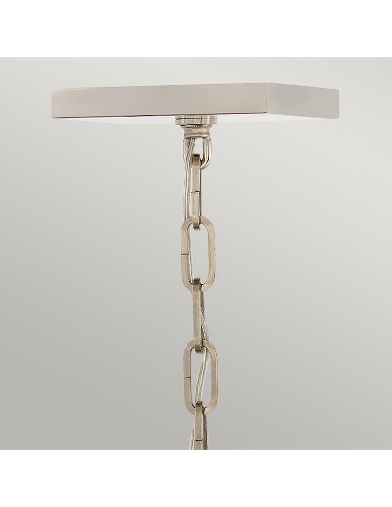 Retro pendant lamps - Quintiesse Stinson Pendant Lamp / Semi-Plafond - 4 light sources - Black / Polished Nickel Elstead Lighting QN-STINSON - product kolory-swiatla.pl 2