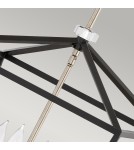 Retro pendant lamps - Quintiesse Stinson Pendant Lamp / Semi-Plafond - 4 light sources - Black / Polished Nickel Elstead Lighting QN-STINSON - product 3