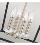 Retro pendant lamps - Quintiesse Stinson Pendant Lamp / Semi-Plafond - 4 light sources - Black / Polished Nickel Elstead Lighting QN-STINSON - product 4