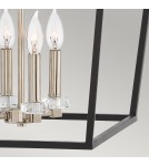 Retro pendant lamps - Quintiesse Stinson Pendant Lamp / Semi-Plafond - 4 light sources - Black / Polished Nickel Elstead Lighting QN-STINSON - product 5