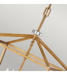 Retro pendant lamps - Quintiesse Stinson pendant lamp / semi-flame - 4 light sources - Aged brass Elstead Lighting QN-STINSON-4P-L-D - product 3