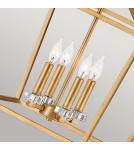 Quintiesse Lampa wisząca / Półplafon Stinson - 4 źródła światła - Postarzany mosiądz Elstead Lighting QN-STINSON-4P-L-D