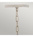 Retro pendant lamps - Quintiesse Medium pendant lamp / Stinson semi-flame - 4 light sources - Black / Polished Nickel Elstead Lighting Q - product 2