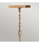 Quintiesse Średnia lampa wisząca / Półplafon Stinson - 4 źródła światła - Postarzany mosiądz Elstead Lighting QN-STINS