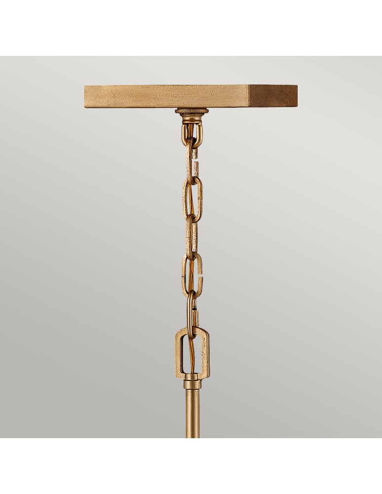 Retro pendant lamps - Quintiesse Medium pendant lamp / Stinson semi-flame - 4 light sources - Aged brass Elstead Lighting QN-STINS - product kolory-swiatla.pl 2