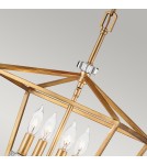 Retro pendant lamps - Quintiesse Medium pendant lamp / Stinson semi-flame - 4 light sources - Aged brass Elstead Lighting QN-STINS - product 3