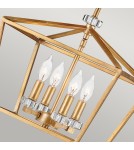 Retro pendant lamps - Quintiesse Medium pendant lamp / Stinson semi-flame - 4 light sources - Aged brass Elstead Lighting QN-STINS - product 4