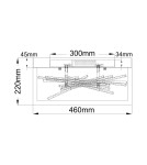 Quintiesse Plafon LED Styx Elstead Lighting QN-STYX-LED-F-BG