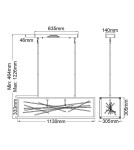 Quintiesse Lampa wisząca LED Styx Elstead Lighting QN-STYX-LED-ISLE-BG