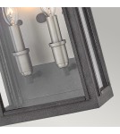Outdoor wall lamps - Quintiesse Sutcliffe wall lantern - 2 light sources - Aged Zinc / Antique Nickel IP44 Elstead Lighting QN-SU - product 4