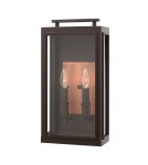 Quintiesse Latarnia naścienna Sutcliffe - 2 źródła światła - Olejowany brąz / Miedź IP44 Elstead Lighting QN-SUTCLIFFE-M