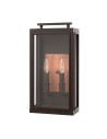 Quintiesse Sutcliffe wall lantern - 2 light sources - Oiled Bronze / Copper IP44 Elstead Lighting QN-SUTCLIFFE-M