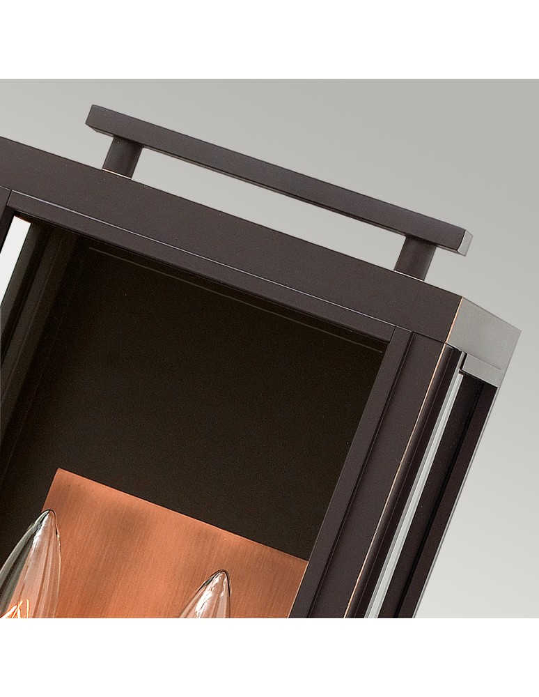 Quintiesse Latarnia naścienna Sutcliffe - 2 źródła światła - Olejowany brąz / Miedź IP44 Elstead Lighting QN-SUTCLIFFE-M