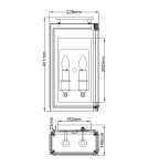Quintiesse Latarnia naścienna Sutcliffe - 2 źródła światła - Olejowany brąz / Miedź IP44 Elstead Lighting QN-SUTCLIFFE-M
