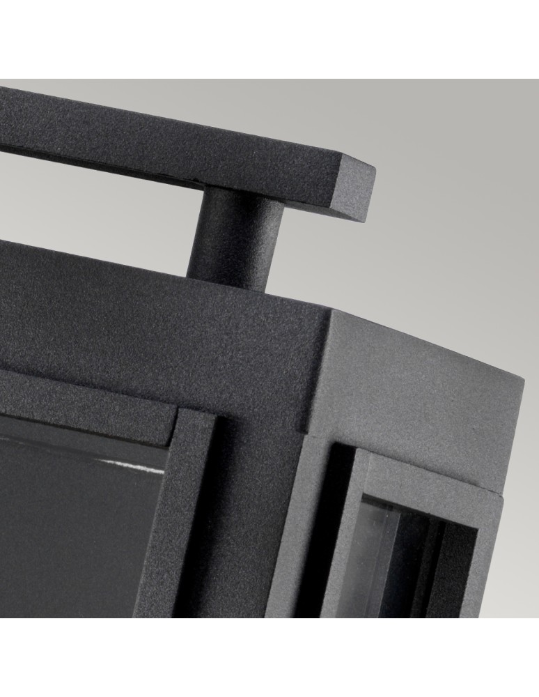 Quintiesse Latarnia naścienna Sutcliffe - 1 źródło światła - Postarzany cynk / Antyczny nikiel IP44 Elstead Lighting QN-SU