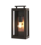 Outdoor wall lamps - Quintiesse Sutcliffe wall lantern - 1 light source - Oiled Bronze / Copper IP44 Elstead Lighting QN-SUTCLIFFE-S - product 1