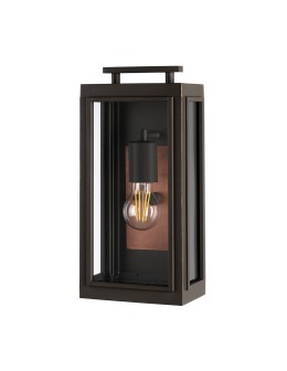 Quintiesse Sutcliffe wall lantern - 1 light source - Oiled Bronze / Copper IP44 Elstead Lighting QN-SUTCLIFFE-S - product 2
