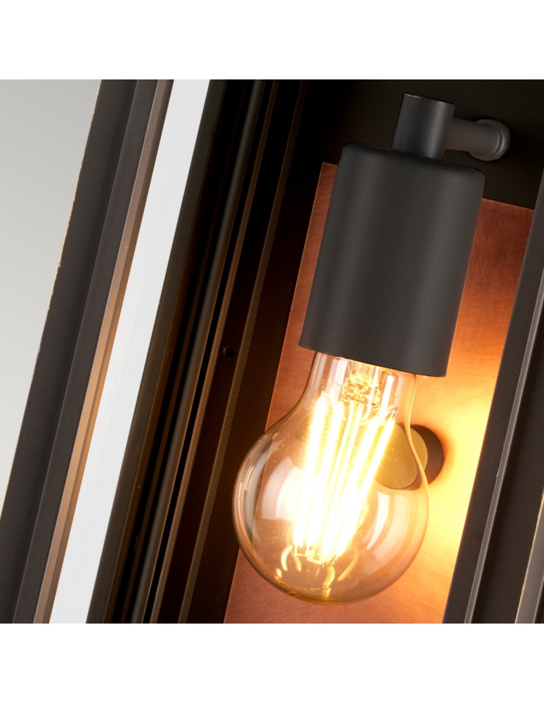 Outdoor wall lamps - Quintiesse Sutcliffe wall lantern - 1 light source - Oiled Bronze / Copper IP44 Elstead Lighting QN-SUTCLIFFE-S - product kolory-swiatla.pl 4