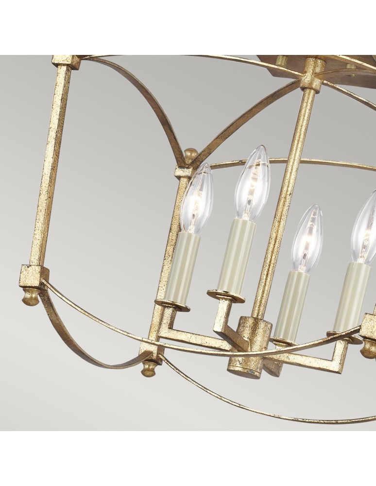 Quintiesse Półplafon Thayer - 4 źródła światła Elstead Lighting QN-THAYER-SF-ADB