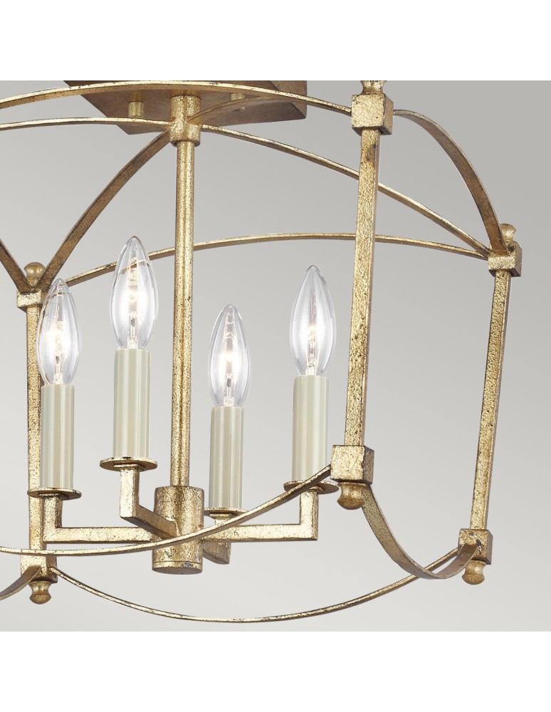Quintiesse Półplafon Thayer - 4 źródła światła Elstead Lighting QN-THAYER-SF-ADB
