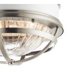 Quintiesse Plafon Tollis - 2 źródła światła - Szczotkowany nikiel / Biel Elstead Lighting QN-TOLLIS-F-BN