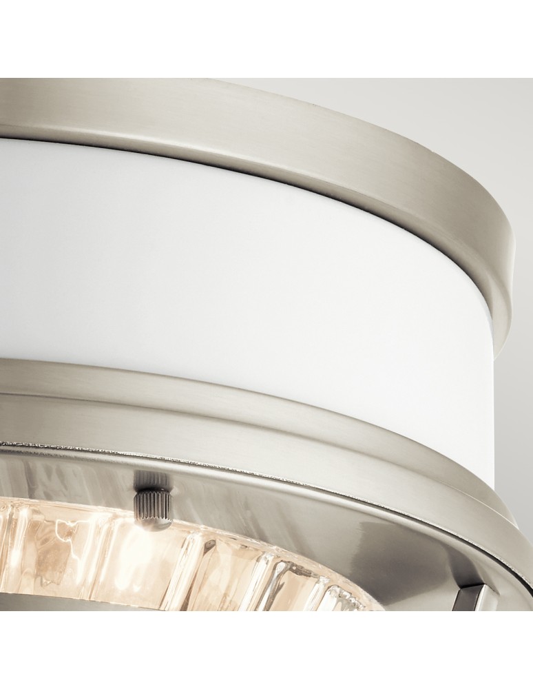 Retro ceiling lamps - Quintiesse Plafon Tollis - 2 light sources - Brushed Nickel / White Elstead Lighting QN-TOLLIS-F-BN - product kolory-swiatla.pl 3