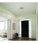 Retro ceiling lamps - Quintiesse Plafon Tollis - 2 light sources - Brushed Nickel / White Elstead Lighting QN-TOLLIS-F-BN - product 5