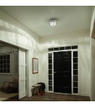 Quintiesse Plafon Tollis - 2 źródła światła - Szczotkowany nikiel / Biel Elstead Lighting QN-TOLLIS-F-BN