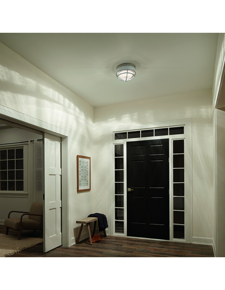 Retro ceiling lamps - Quintiesse Plafon Tollis - 2 light sources - Brushed Nickel / White Elstead Lighting QN-TOLLIS-F-BN - product kolory-swiatla.pl 6