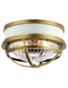 Quintiesse Plafond Tollis - 2 light sources - Natural Brass / White Elstead Lighting QN-TOLLIS-F-NBR