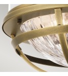 Retro ceiling lamps - Quintiesse Plafond Tollis - 2 light sources - Natural Brass / White Elstead Lighting QN-TOLLIS-F-NBR - product 3