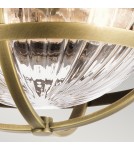 Quintiesse Plafon Tollis - 2 źródła światła - Naturalny mosiądz / Biel Elstead Lighting QN-TOLLIS-F-NBR