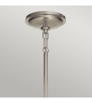 Quintiesse Mała lampa wisząca Tollis - 1 źródło światła - Szczotkowany nikiel / Biel Elstead Lighting QN-TOLLIS-MP-BN
