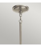 Quintiesse Lampa wisząca Tollis - 1 źródło światła - Szczotkowany nikiel / Biel Elstead Lighting QN-TOLLIS-P-BN