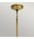Loft pendant lamps - Quintiesse Tollis pendant lamp - 1 light source - Natural brass / White Elstead Lighting QN-TOLLIS-P-NBR - product 3