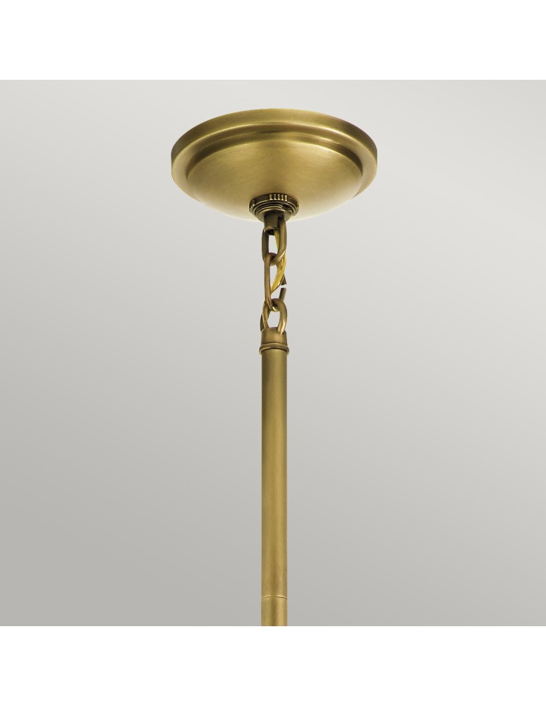 Loft pendant lamps - Quintiesse Tollis pendant lamp - 1 light source - Natural brass / White Elstead Lighting QN-TOLLIS-P-NBR - product kolory-swiatla.pl 3