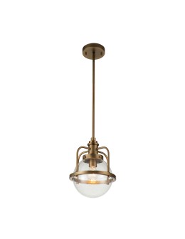 Quintiesse Triocent Pendant Lamp / Semi-Plaf - 1 light source - Natural brass IP44 Elstead Lighting QN-TRIOCENT-.