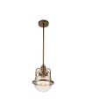 Quintiesse Lampa wisząca / Półplafon Triocent - 1 źródło światła - Naturalny mosiądz IP44 Elstead Lighting QN-TRIOCENT-