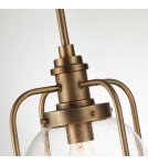 Loft pendant lamps - Quintiesse Triocent Pendant Lamp / Semi-Plaf - 1 light source - Natural brass IP44 Elstead Lighting QN-TRIOCENT-. - product 2