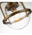 Loft pendant lamps - Quintiesse Triocent Pendant Lamp / Semi-Plaf - 1 light source - Natural brass IP44 Elstead Lighting QN-TRIOCENT-. - product 3