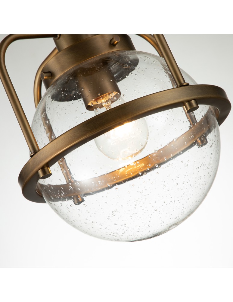 Loft pendant lamps - Quintiesse Triocent Pendant Lamp / Semi-Plaf - 1 light source - Natural brass IP44 Elstead Lighting QN-TRIOCENT-. - product kolory-swiatla.pl 3