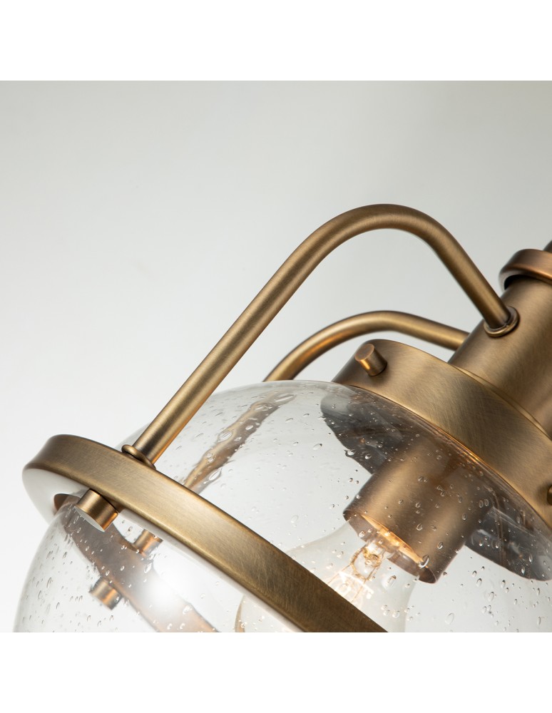Loft pendant lamps - Quintiesse Triocent Pendant Lamp / Semi-Plaf - 1 light source - Natural brass IP44 Elstead Lighting QN-TRIOCENT-. - product kolory-swiatla.pl 4