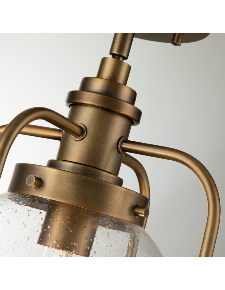 Loft pendant lamps - Quintiesse Triocent Pendant Lamp / Semi-Plaf - 1 light source - Natural brass IP44 Elstead Lighting QN-TRIOCENT-. - product kolory-swiatla.pl 5